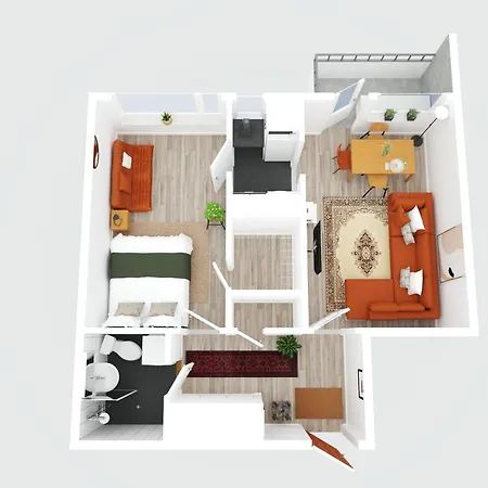 Sunny Views W Balcony, Netflix, 200m Tram&bus, Design District Appartement Helsinki