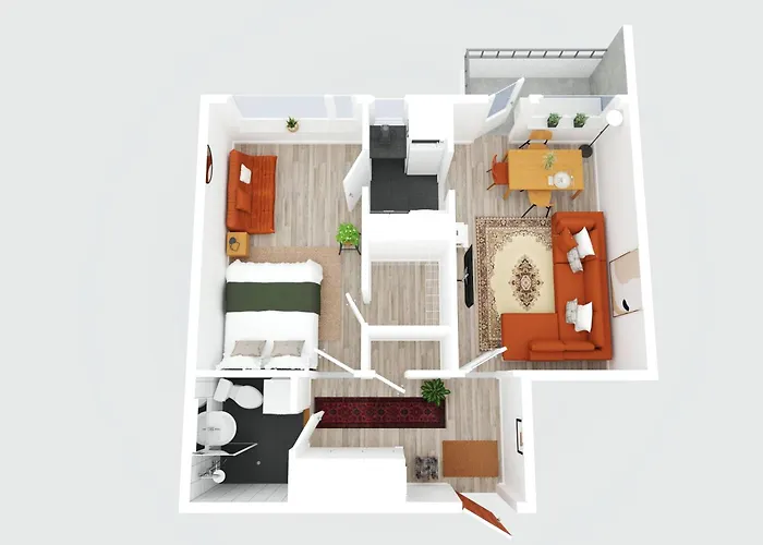 Sunny Views W Balcony, Netflix, 200m Tram&bus, Design District Apartmán Helsinky